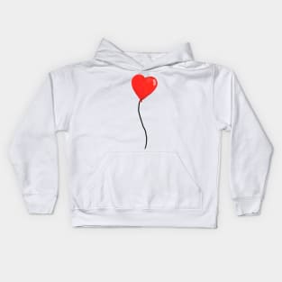 Heart shaped balloon Kids Hoodie